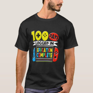 100th Day Of School Gaming 100 Days Of School Game T-Shirt