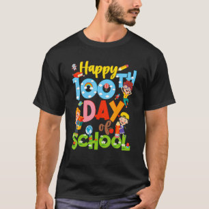 100th Day Of School Girls Boys 100 Days Of School  T-Shirt