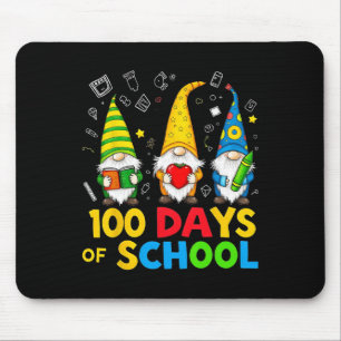 100th Day Of School Gnome Fun Teachers And Student Mouse Mat