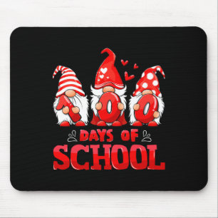 100th Day Of School Gnome Teachers Students 100 Da Mouse Mat