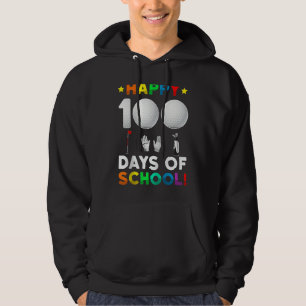 100th Day Of School Golf  100 Days Of School Boys  Hoodie