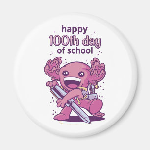 100th day of school invitation magnet