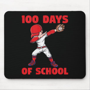 100th Day Of School Kids Baseball 100 Days Of Scho Mouse Mat