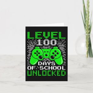 100th Day Of School Kids Level 100 Days Of School Card