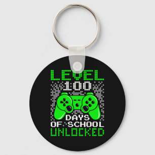 100th Day Of School Kids Level 100 Days Of School Key Ring