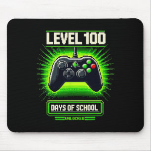 100th Day Of School Kids Video Games Boy Gamer 1  Mouse Mat