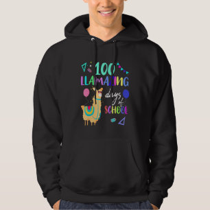 100th day of school llama hoodie