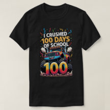 100th day of school, monster truck, kids