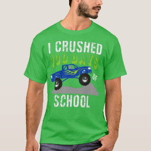 100th Day of School Monster Truck Shirt For Boys 2