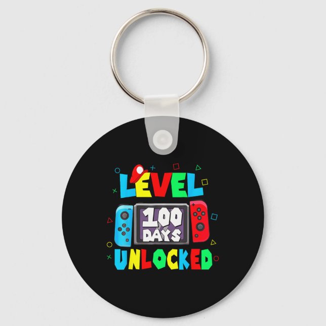 100th Day Of School My Students Are 100 Days Smart Key Ring (Front)