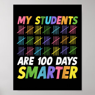 100th Day Of School My Students Are 100 Days Smart Poster