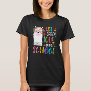 100th Day Of School No Prob Llama 100 Days Of 1st T-Shirt