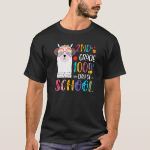 100th day of School No Prob Llama 100 Days Of 2nd  T-Shirt