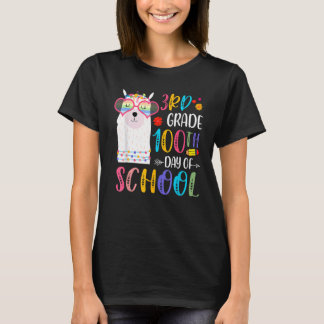100th Day Of School No Prob Llama 100 Days Of 3rd  T-Shirt