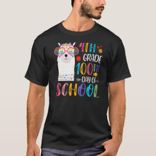 100th day of School No Prob Llama 100 Days Of 4th T-Shirt
