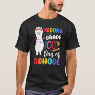100th Day Of School No Prob Llama 100th Day Second T-Shirt