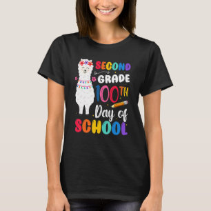 100th Day Of School No Prob Llama 100th Day Second T-Shirt