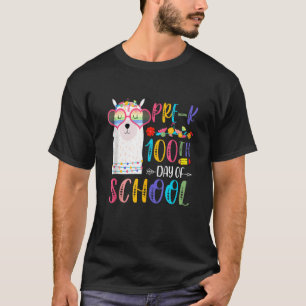 100th Day Of School No Prob Llama Teacher 100 Days T-Shirt
