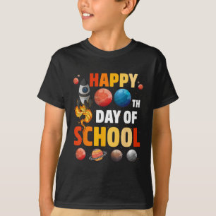 100th Day Of School Outer Space Teacher Student Ki T-Shirt