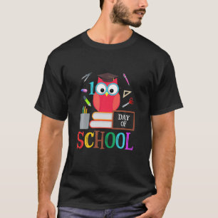 100Th Day Of School Owl Teacher Student Kids Gift T-Shirt