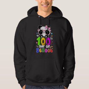 100th Day Of School Panda Virtual Learning Teacher Hoodie