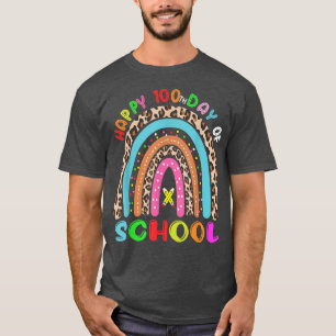 100th Day of school Rainbow Teacher 100 days smart T-Shirt