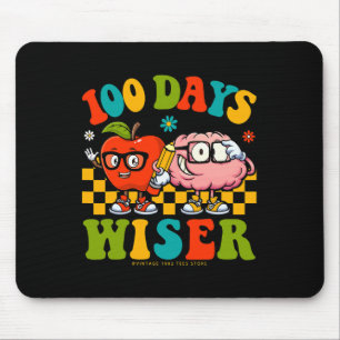 100th Day Of School Retro Teachers Kids 100 Days W Mouse Mat