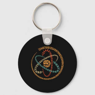 100th Day Of School Science Teacher 100 Days Of Sc Key Ring