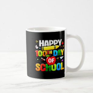 100th Day Of School Shirt For Teachers Kids Happy  Coffee Mug