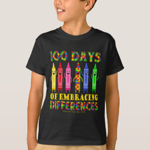 100th Day Of School Shirts Embrace Differences Aut