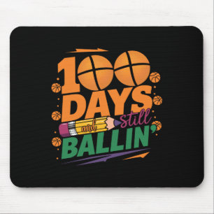 100th Day Of School Sketll Kids 100 Days Of School Mouse Mat