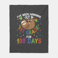 100th Day of School Sloth Design - 1st Grade 100 D
