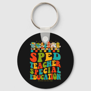 100th Day Of School Sped Teacher Special Education Key Ring