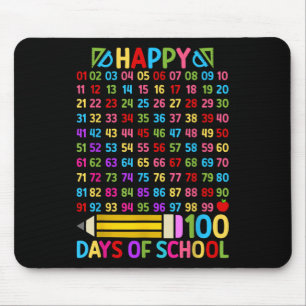 100th Day Of School Teacher 100 Days Math Numbers Mouse Mat