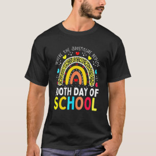 100th Day Of School Teacher 100 Days Smarter Leopa T-Shirt
