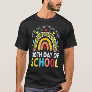 100th Day Of School Teacher 100 Days Smarter Leopa T-Shirt