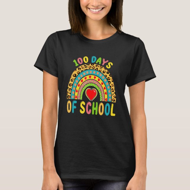 100th Day of School Teacher - 100 days smarter rai T-Shirt (Front)