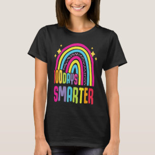 100th Day of School Teacher 100 days smarter rain T-Shirt