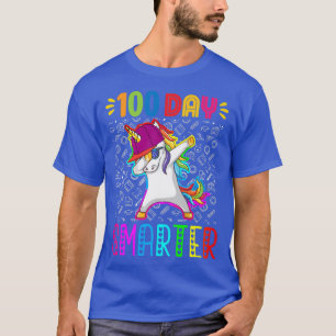 100th Day Of School Teacher 100 Days Smarter Rainb T-Shirt