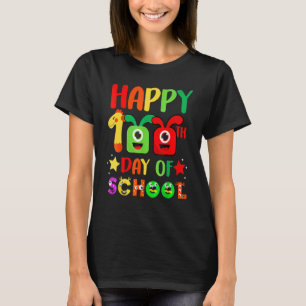 100th Day Of School Teacher 100 Days Smarter Rainb T-Shirt