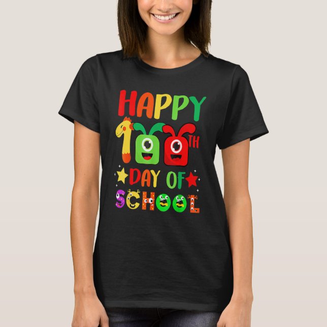 100th Day Of School Teacher 100 Days Smarter Rainb T-Shirt (Front)