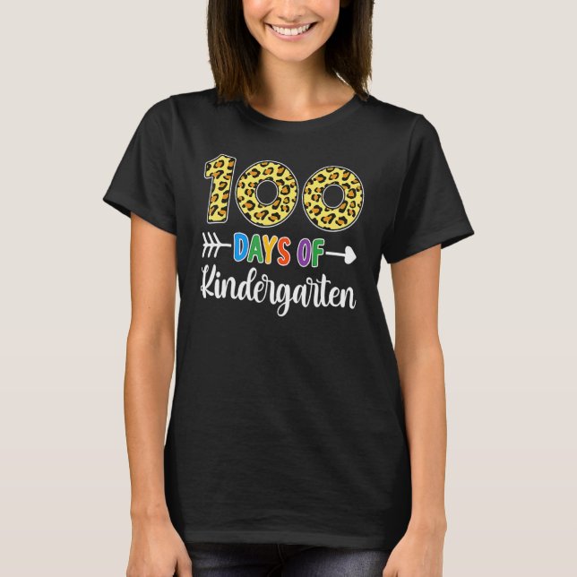 100th Day of School Teacher Boys Girls 100 Days Ki T-Shirt (Front)