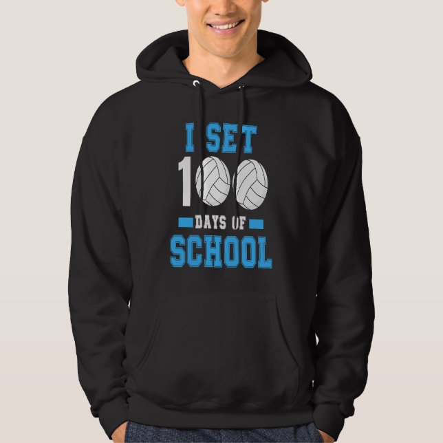 100th Day of School Teacher Coach Kids Child 100 D Hoodie (Front)