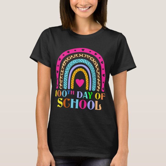 100th Day of School Teacher College 100 Days Smart T-Shirt (Front)