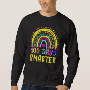 100th Day Of School Teacher Cute Rainbow 100 Days Sweatshirt