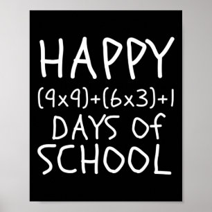 100th Day Of School Teacher Kids 100 Days Math For Poster