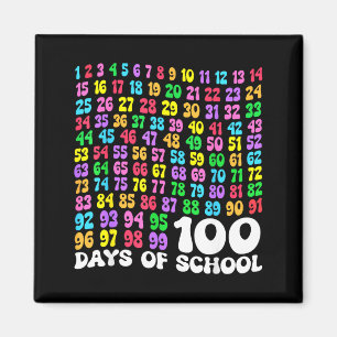 100th Day Of School Teacher Kids 100 Days Math Num Magnet
