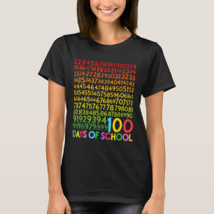 100th Day Of School Teacher Kids 100 Days Math Num T-Shirt