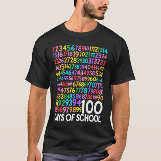 100th Day of School Teacher Kids 100 Days Math Num T-Shirt