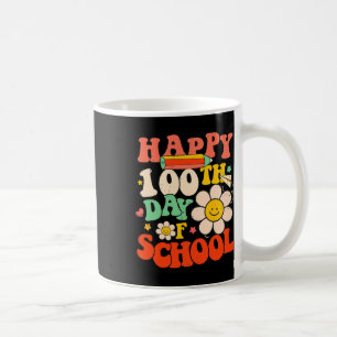 100th Day Of School Teacher Kids 100 Days Retro Gr Coffee Mug